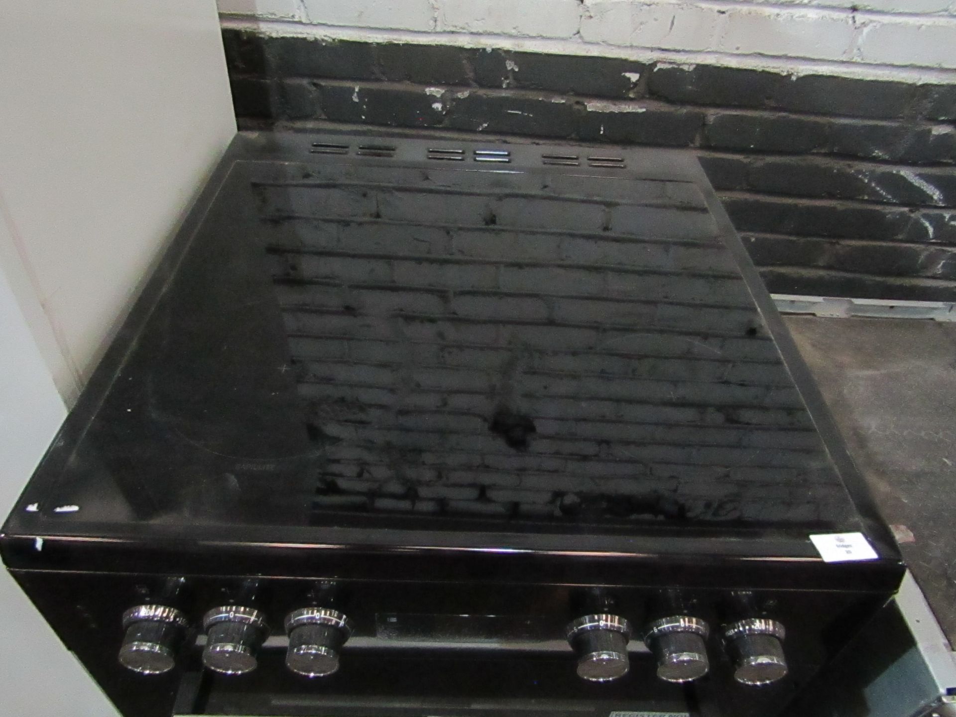 BEKO 60 cm Electric Ceramic Cooker Black & Silver XDC653K RRP ??389.00 - This item looks to be in - Image 2 of 4
