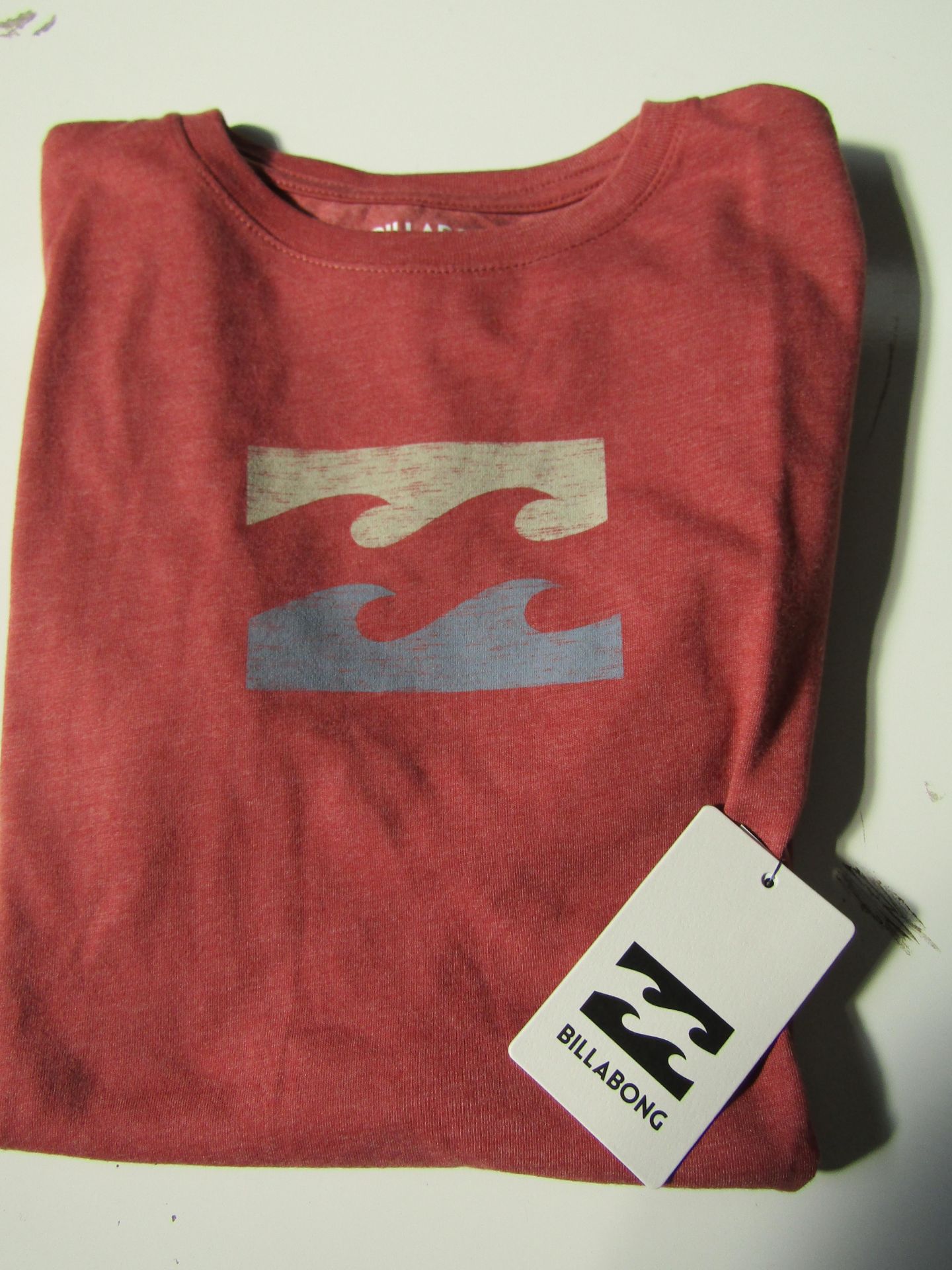 Billabong T/Shirt Brick Colour Aged 12yrs New & Packaged