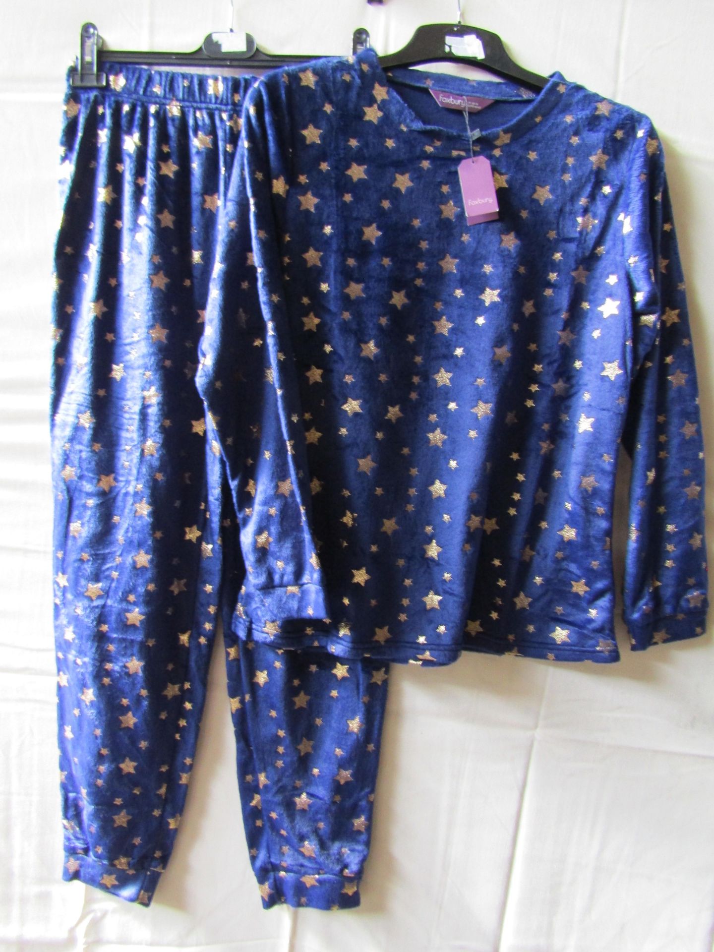 Ladies Foil Printed Star Twosie Navy Size 8-10 New & Packaged