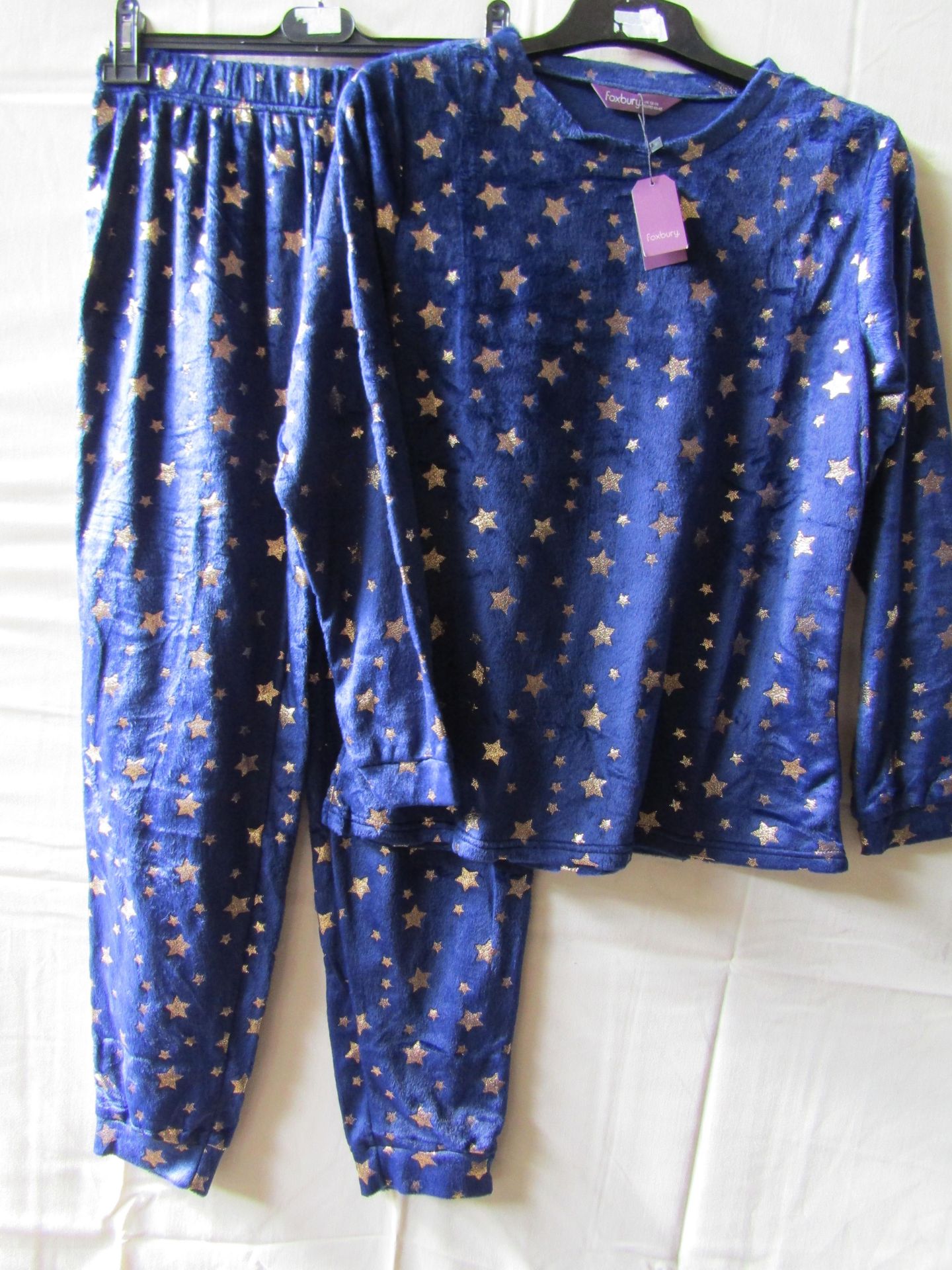 Ladies Foil Printed Star Twosie Navy Size 16-18 New & Packaged