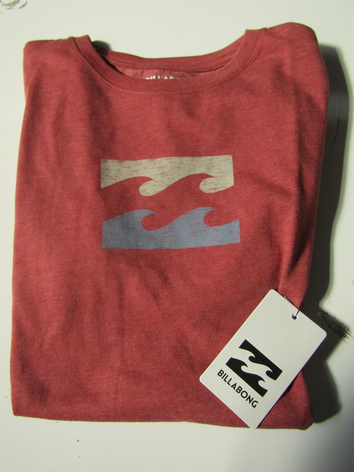 Billabong T/Shirt Brick Colour Aged 14yrs New & Packaged