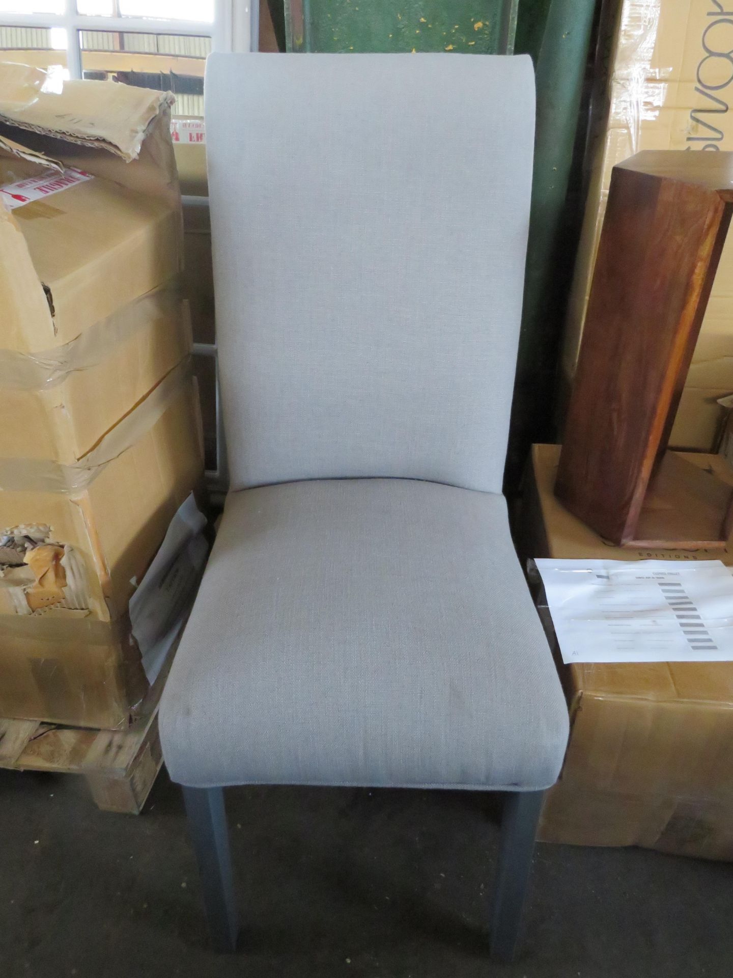 Cox & Cox NEW Lotte Upholstered Dining Chair Lotte Dining Chair RRP Â£350.00 - The items in this lot