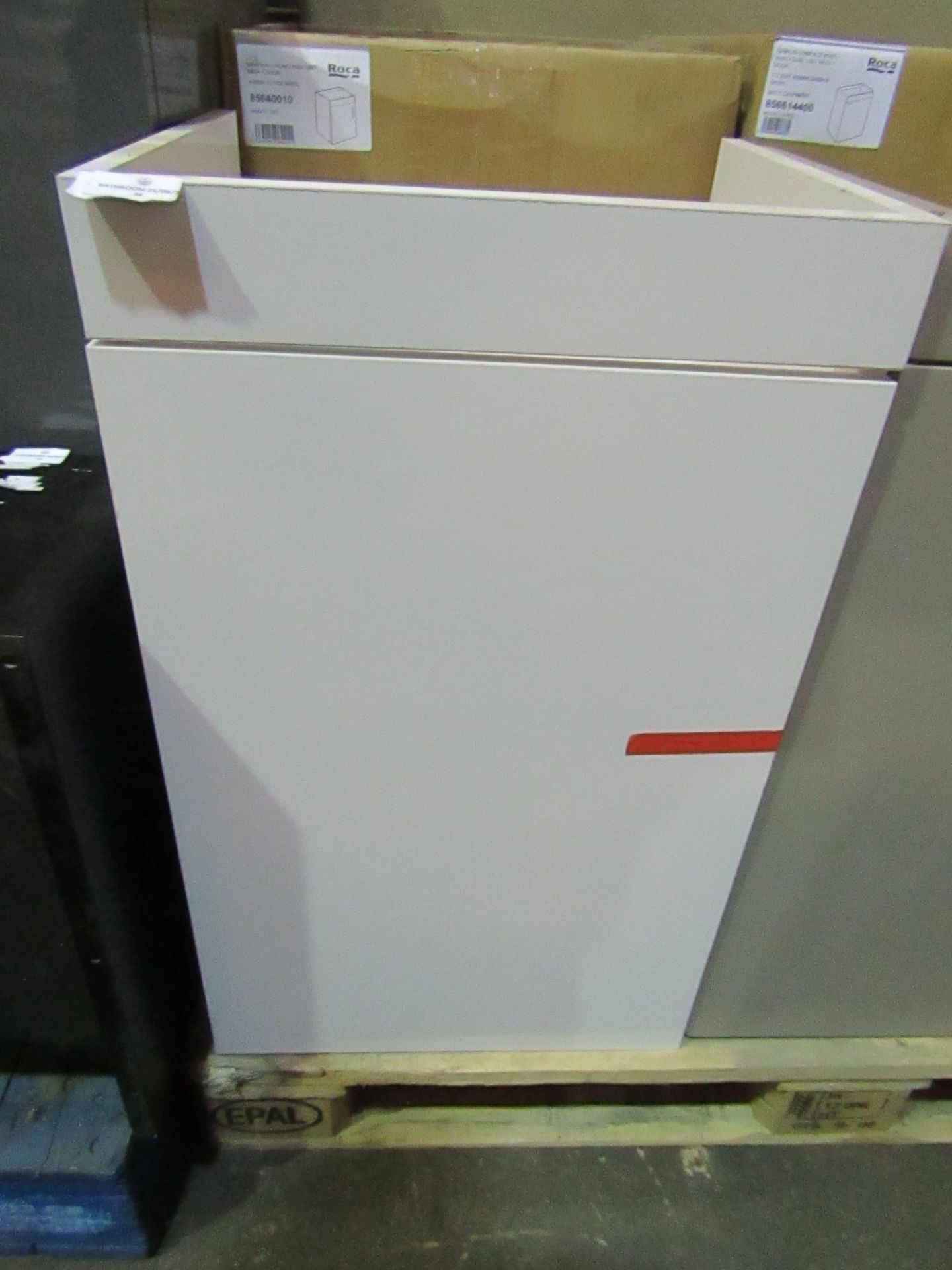 Roca - Maxi Wall-Hung Base Unit 1-Door Gloss White - 400mm - Good Condition & Boxed.