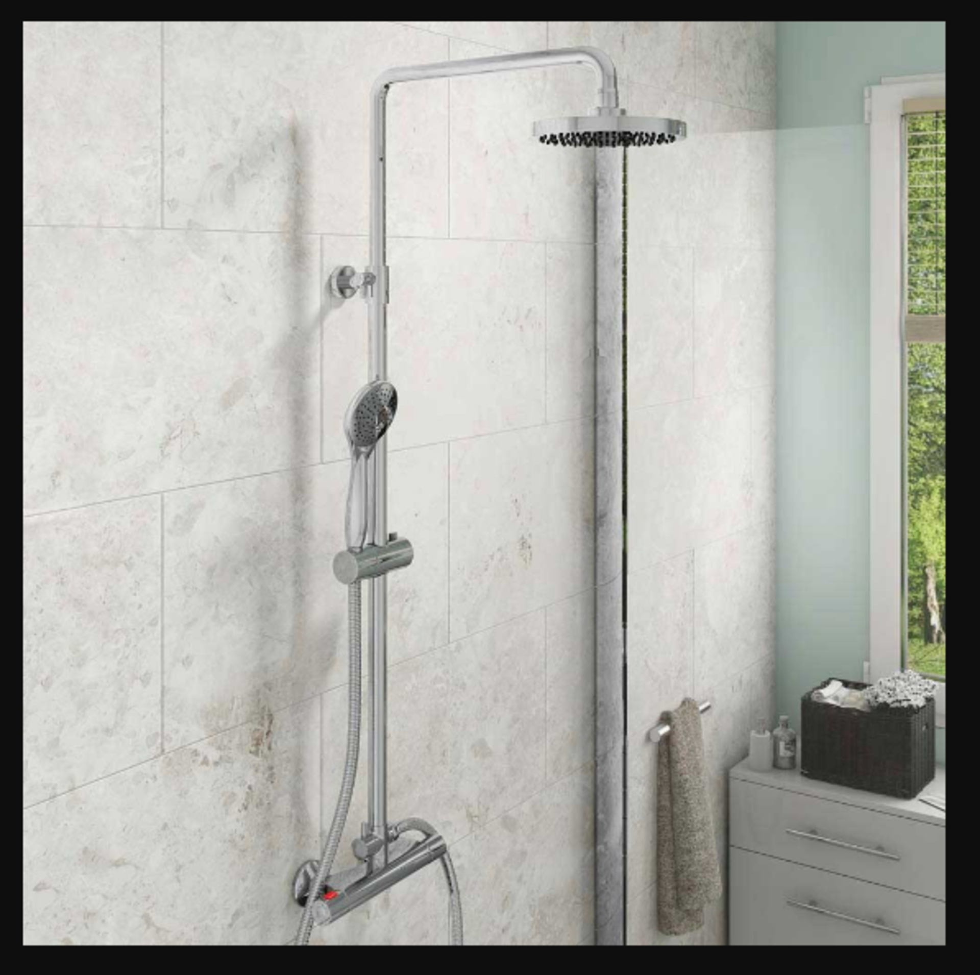 Arley Professional - Tranquility Shower Triple Round Concealed Kit ( 0.2bar +) - Includes Round - Image 2 of 2