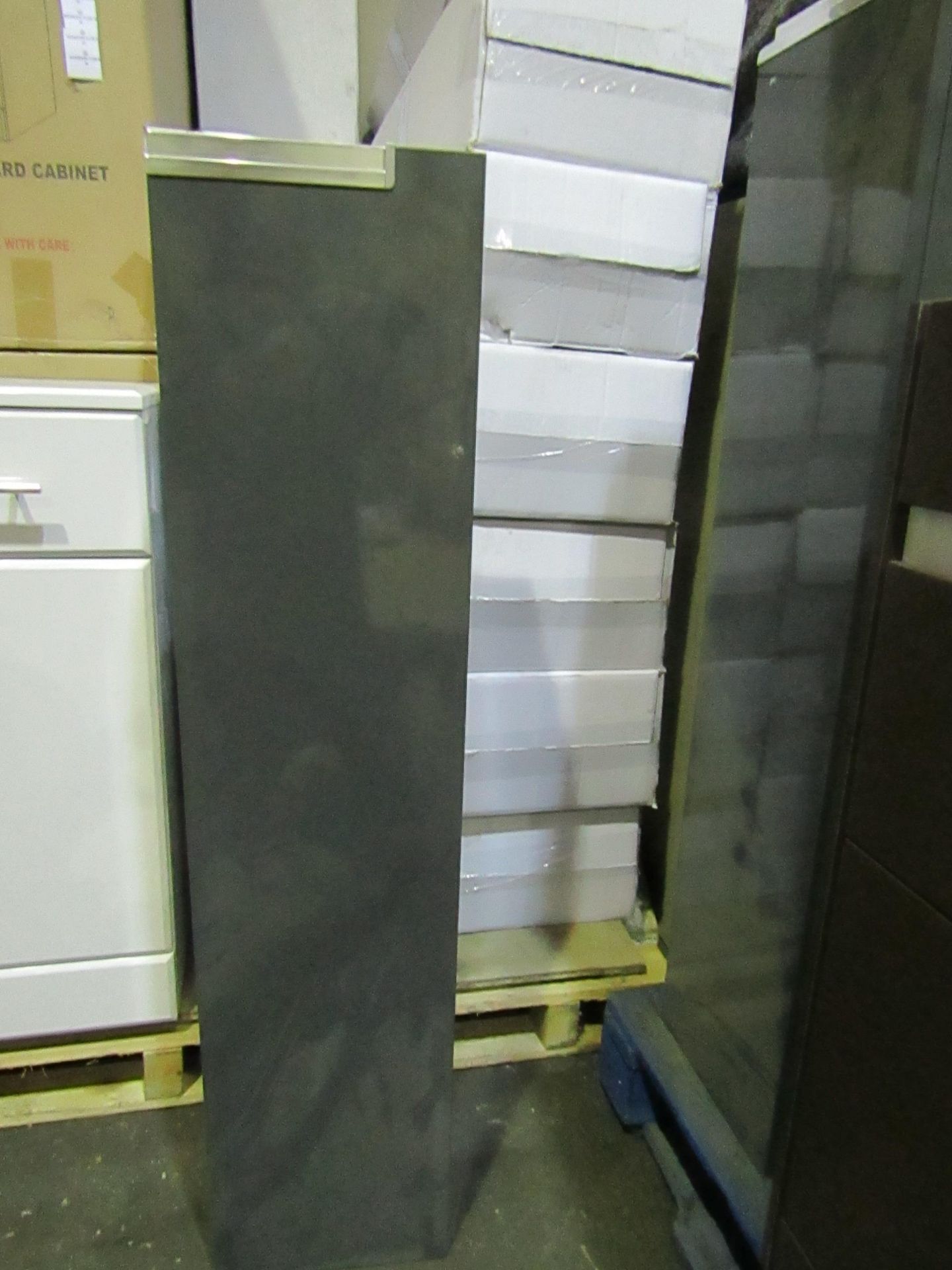 Roca - Columna Victoria-N Glossy Grey Bathroom Unit 1-Door - 1100mm - Unused & Boxed.