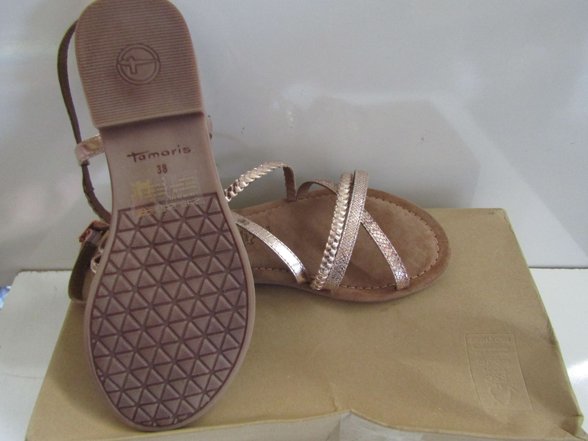 Tamaris Flat Sandal Size 38 New & Boxed - Image 2 of 3