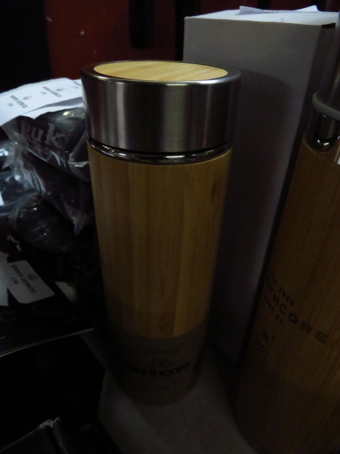 Northcote bamboo thermos flask, new