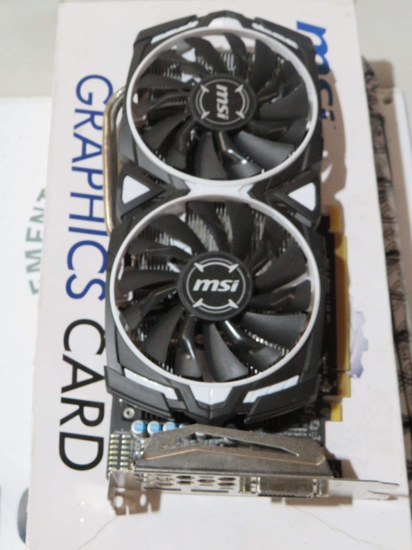 1x MSI Radeon RX470 Strix Graphics Card - Untested, cmoes with original box