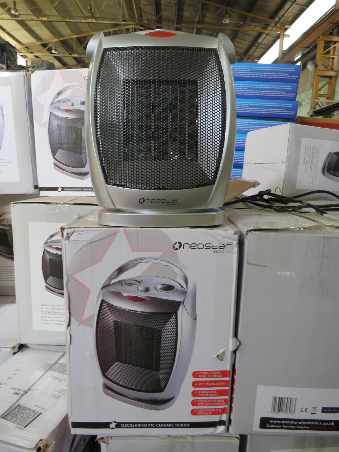 1 x Scotts of Stow Neostar Oscillating PTC Heater RRP “?49.95 SKU SCO-DIR-3120629 TOTAL RRP “?49.