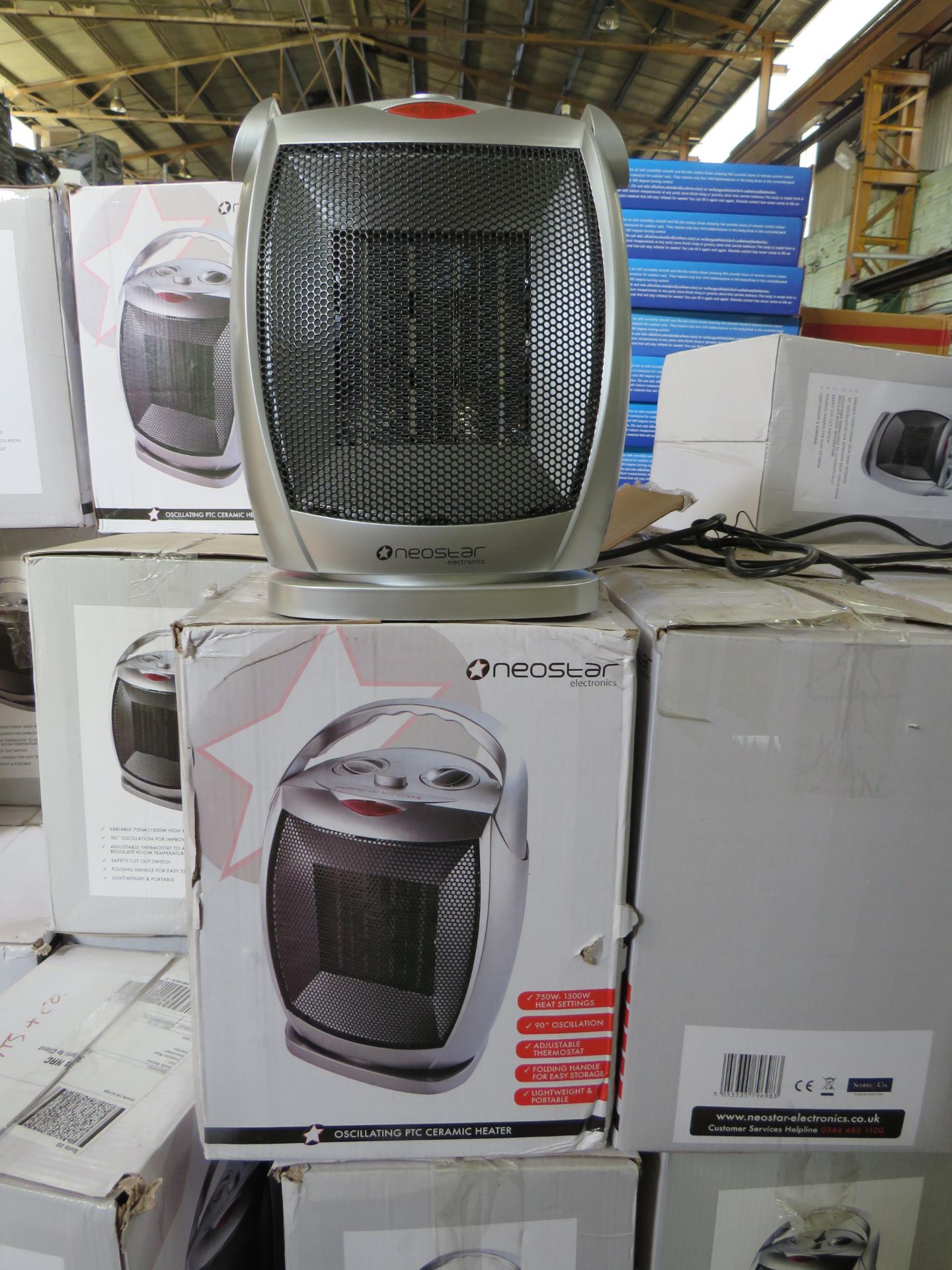 1 x Scotts of Stow Neostar Oscillating PTC Heater RRP “?49.95 SKU SCO-DIR-3120629 TOTAL RRP “?49.