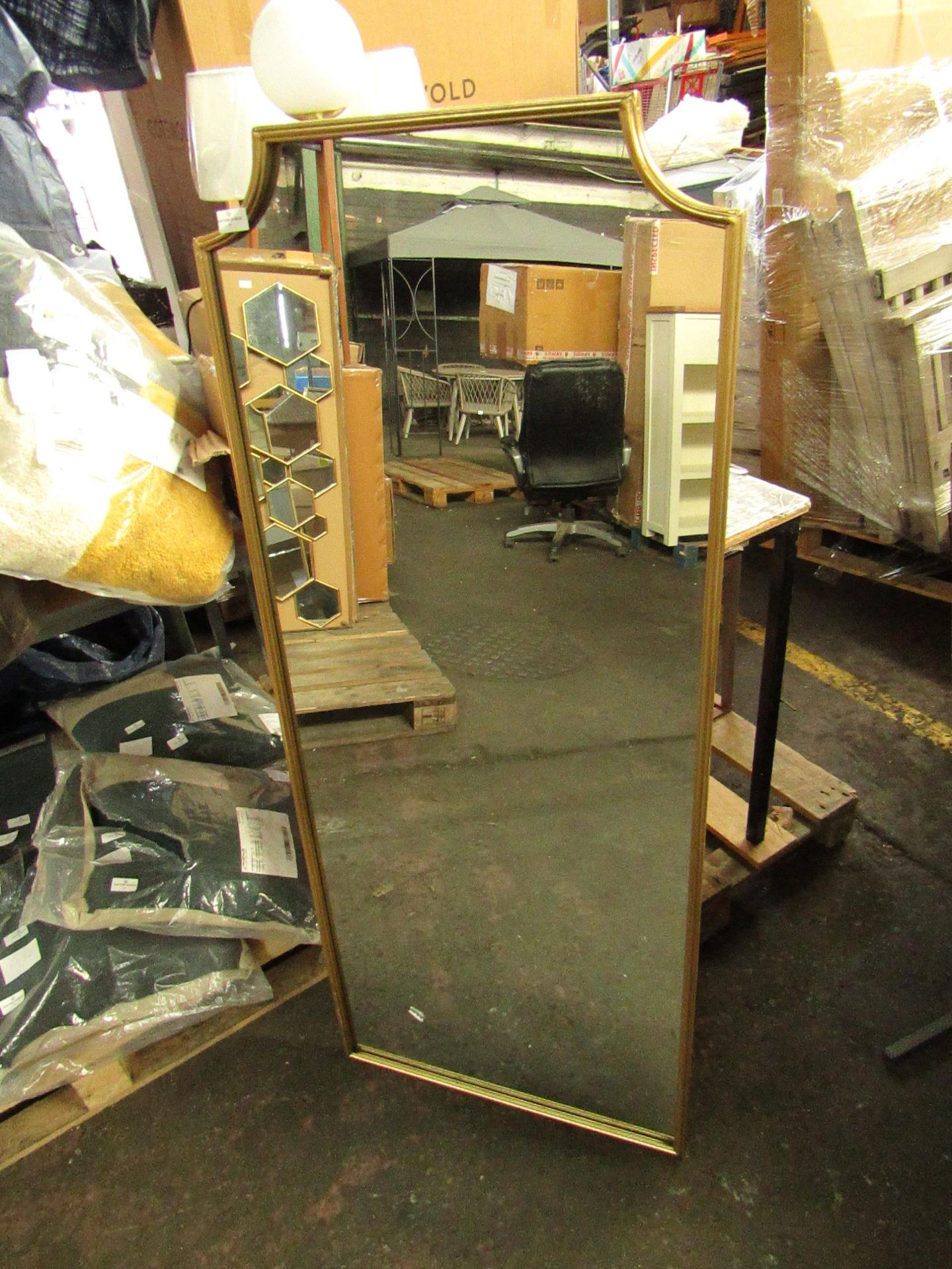 Cox & Cox Gold edged mirror RRP Â£130.00 - This item looks to be in good condition and appears ready