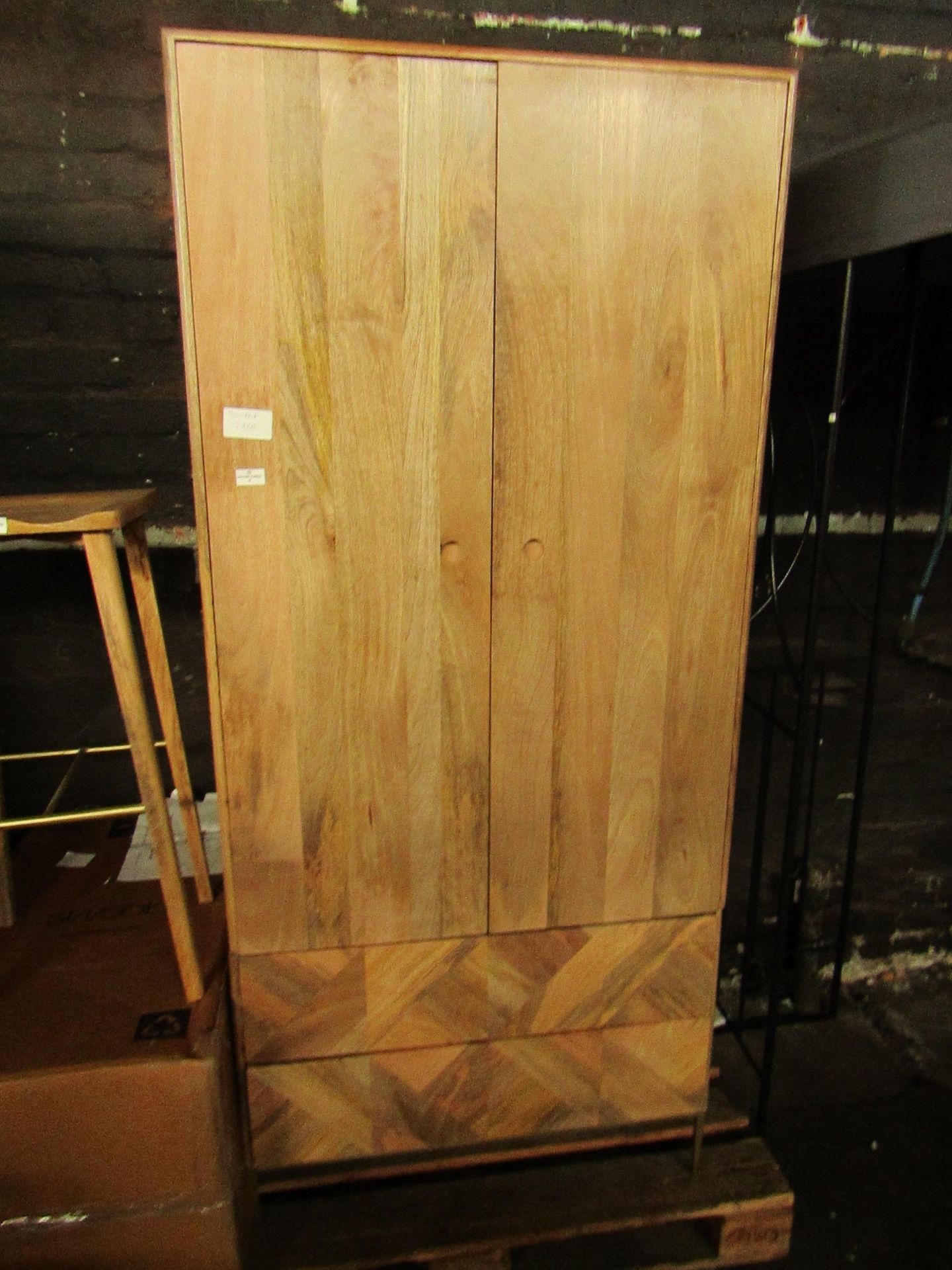 Swoon Norrebro Wardrobe in natural oak RRP Â£899.00 (PLT SWO-AP-A-2929) - This item looks to be in