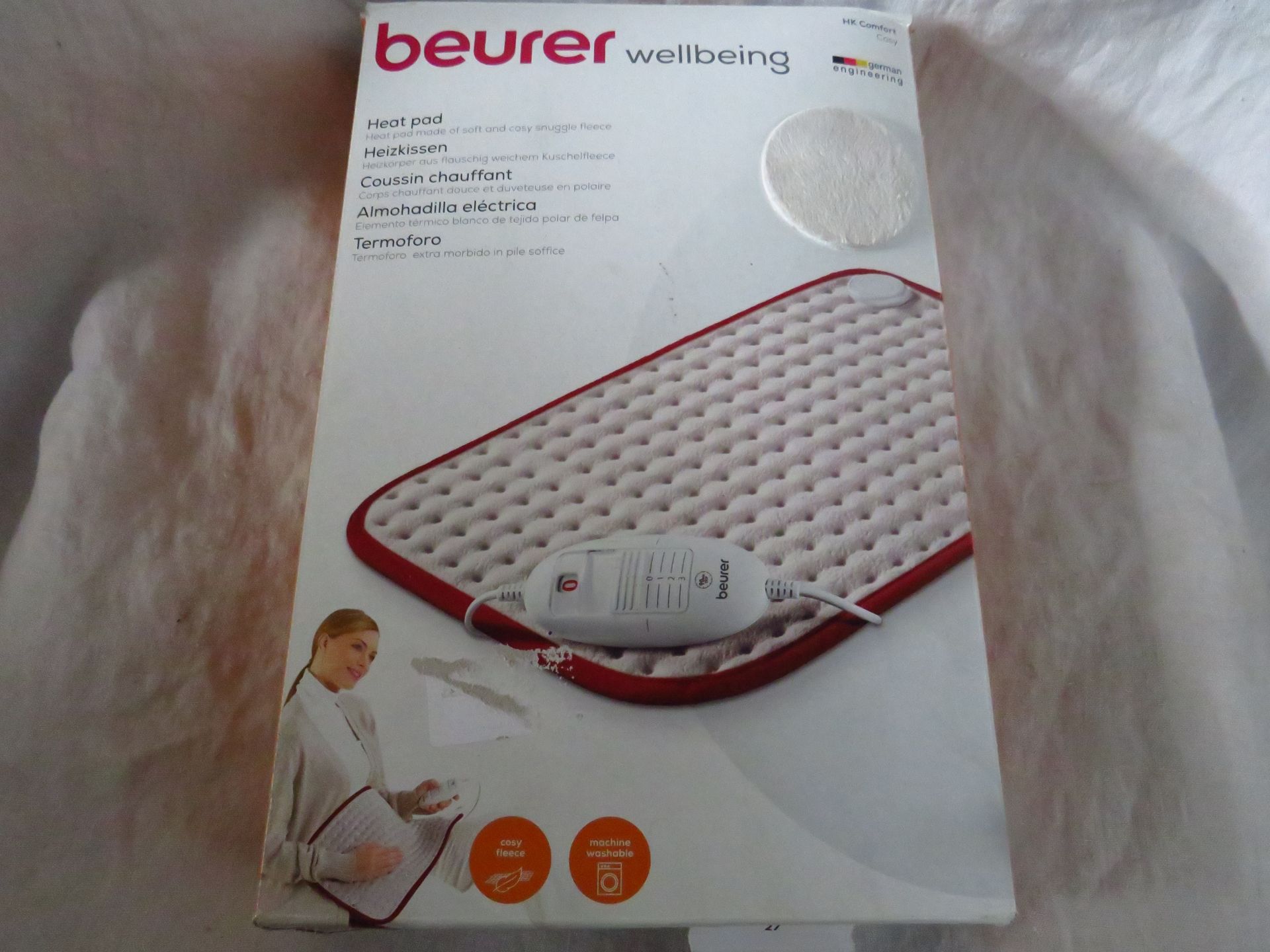 Beurer HK comfort cosy Heated Pad, grade B but unchecked by us, boxed