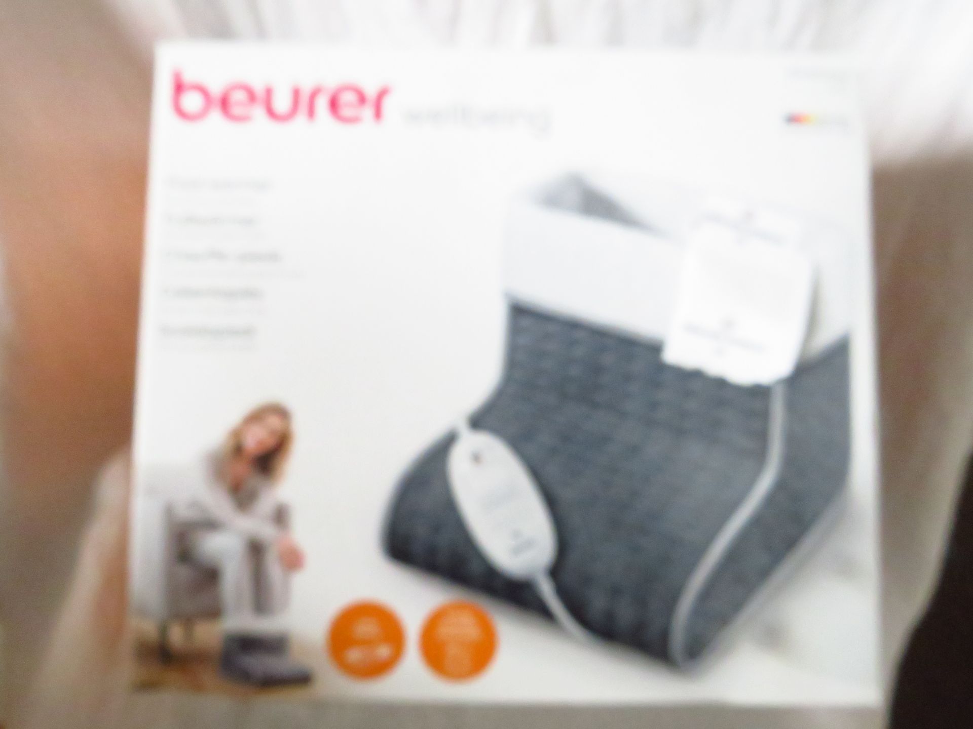 Beurer FW20 foot warmer, grade B but unchecked by us, boxed