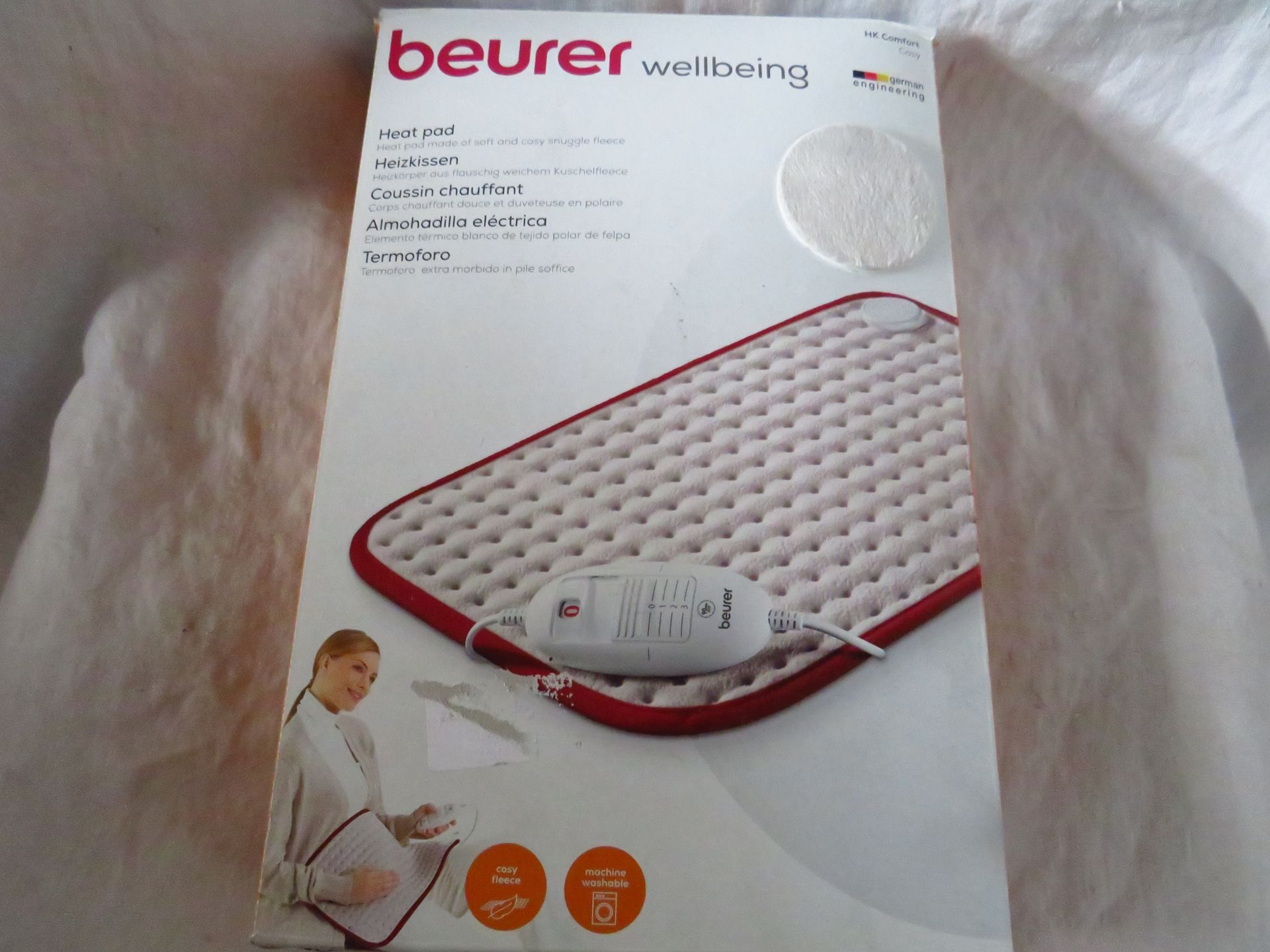 Beurer HK comfort cosy Heated Pad, grade B but unchecked by us, boxed