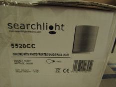 Searchlight 5520CC Wall Lights Chrome Wall Light RRP ¶œ33.00 (PLT 3plt)