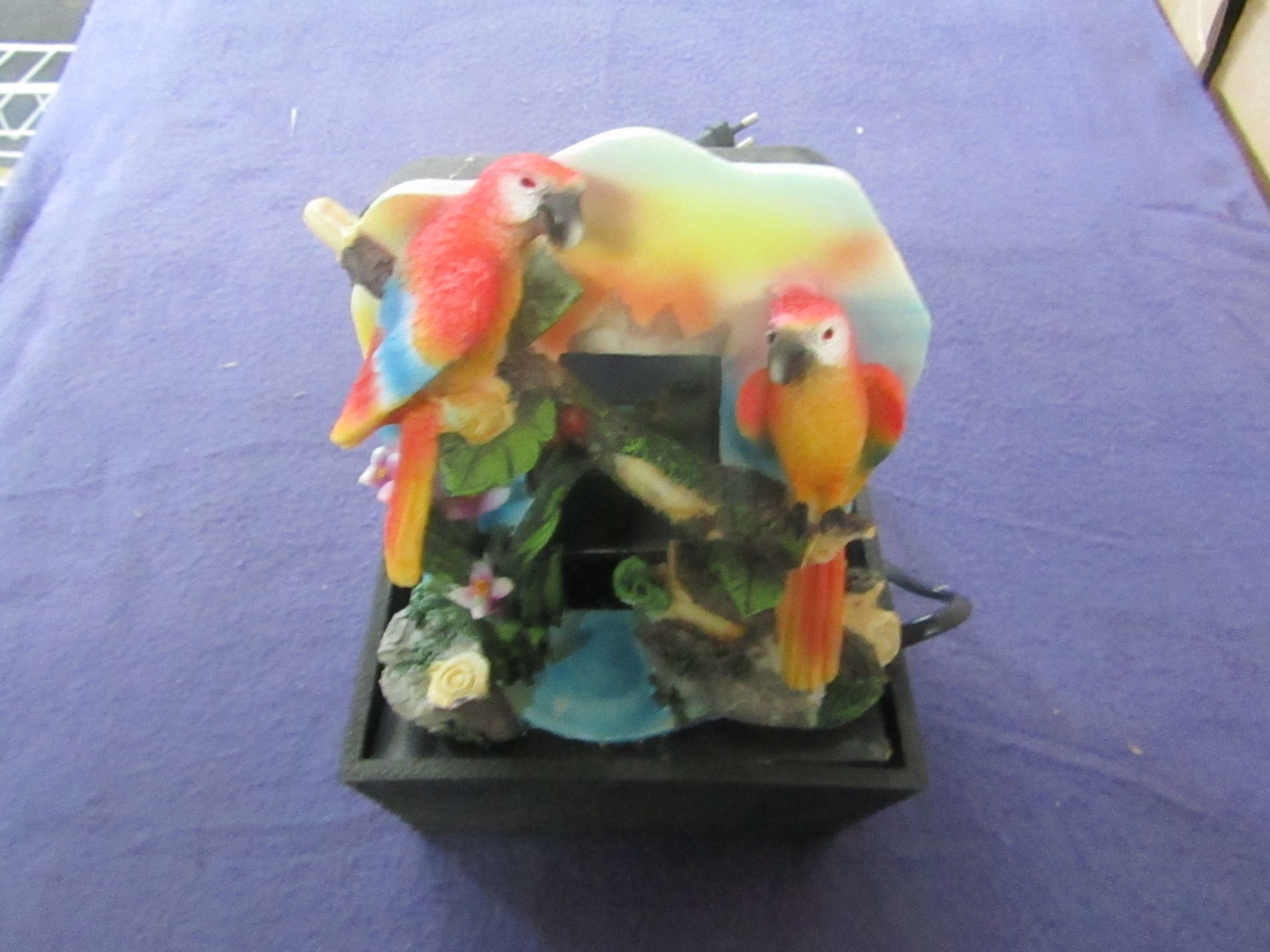 4x Katerina Souvenirs - Parrot Mini Water Fountain - EU Plug - Unused & Boxed.