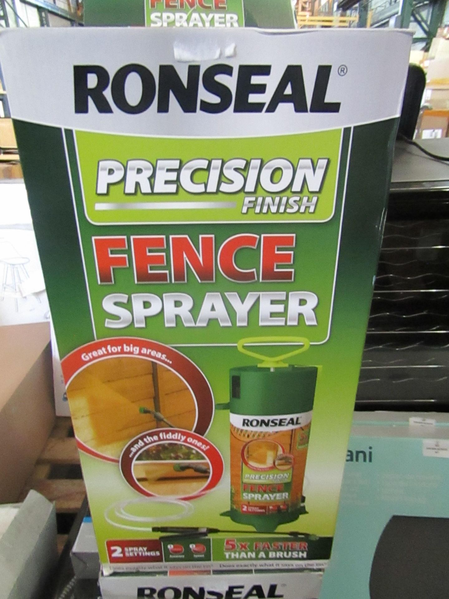 6x Ronseal - Precision Finish Fence Sprayer - Used Condition & Boxed.
