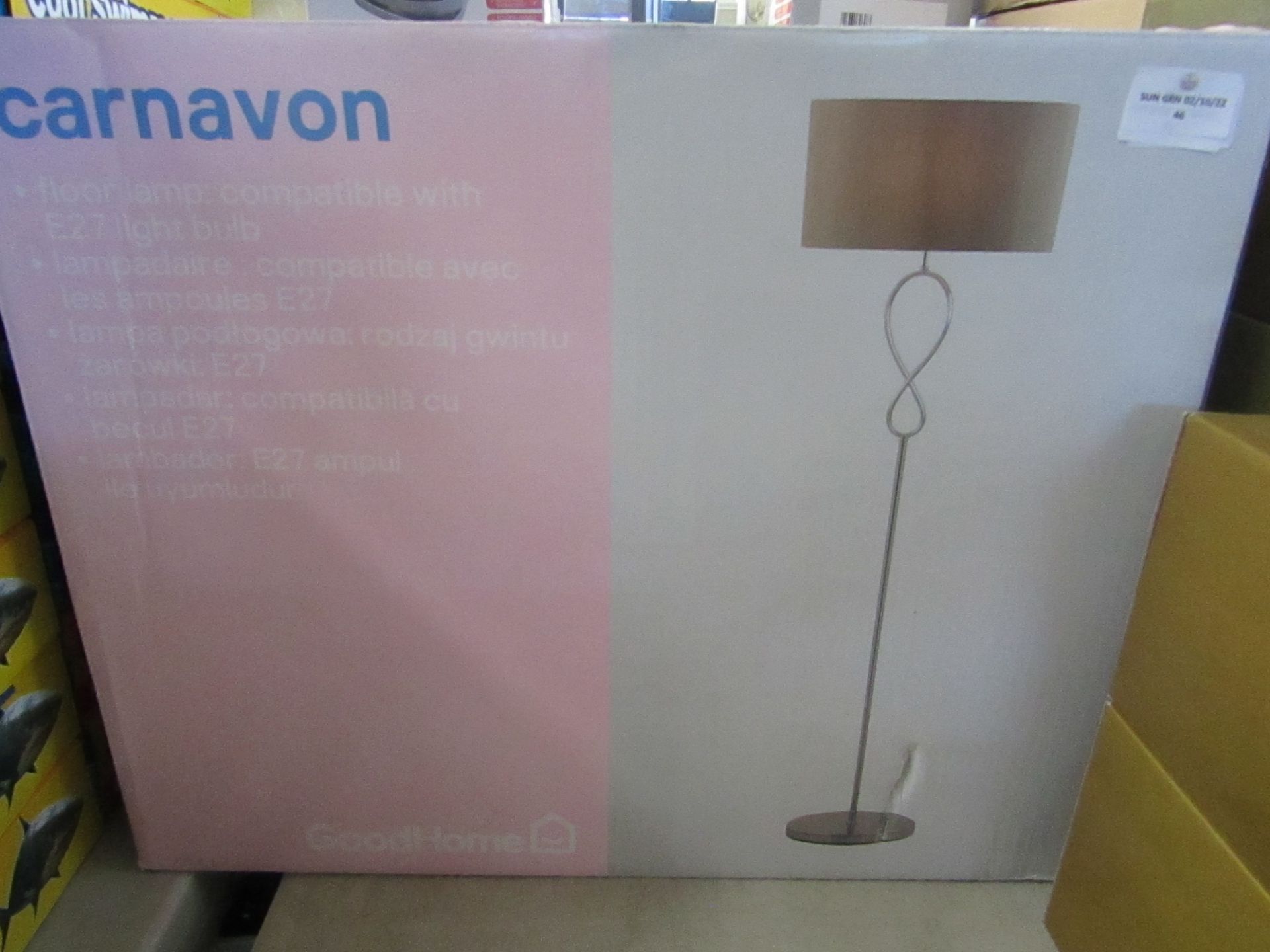 GoodHome - Carnavon Floor Lamp - Unchecked & Boxed.