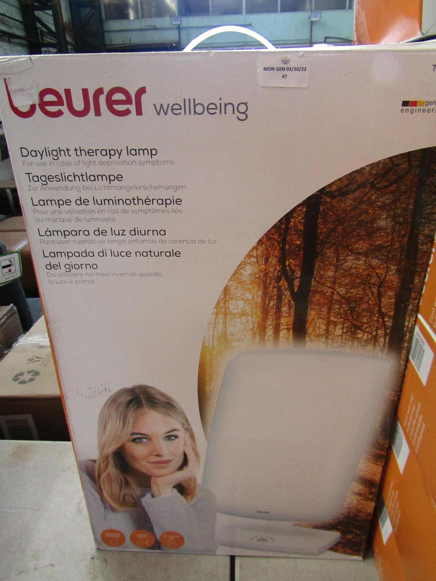 Beurer - TL90 Daylight Therapy Lamp - Item Is Grade B, But Unchecked By Us & Boxed.