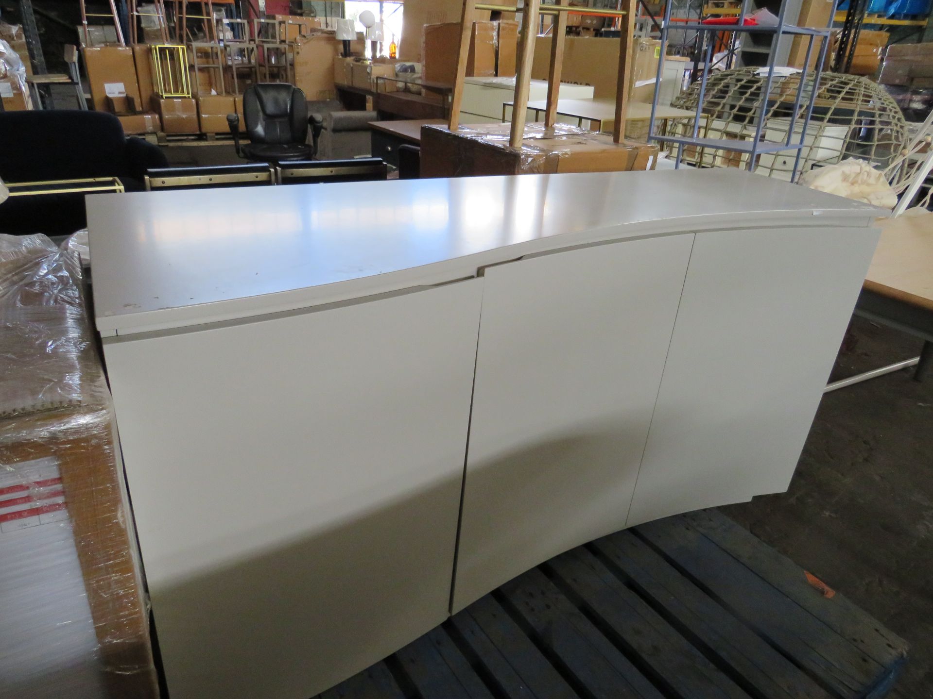 Vida Living Lazzaro Sideboard Light Grey Matt with LED Lights RRP Â£756.00 - This item looks to be