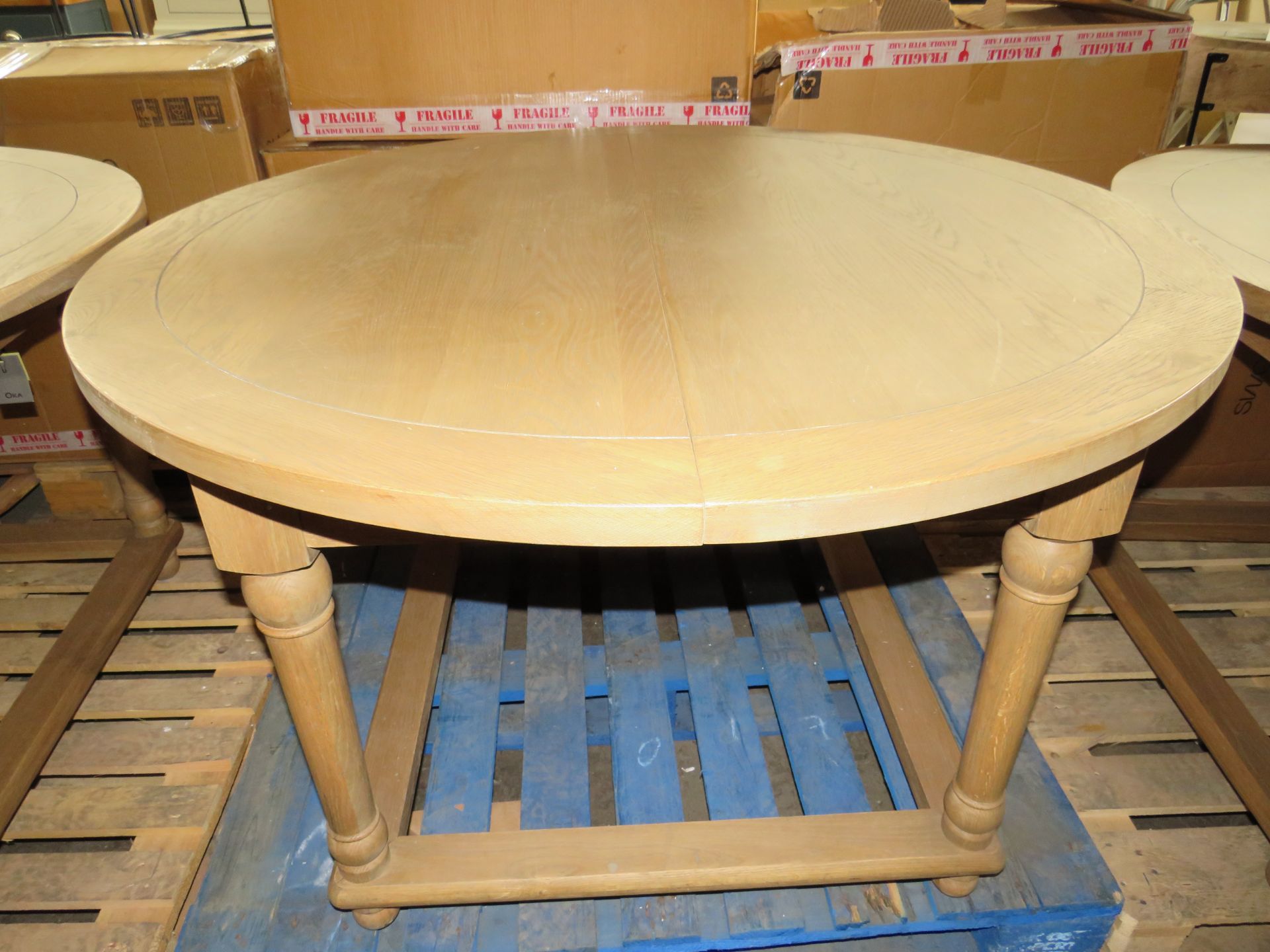 Oka Radnor Dining Table Extending Seats 6 RRP Â£2895.00 - This item looks to be in good condition