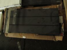 Carisa - Elvino Bath Textured Black Radiator - 370x800mm - Looks In Good Condition & Boxed,