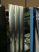 Carisa - Step Mirror Aluminium Vertical Radiator Polished Steel - 1800x470mm - Item Looks To Be In