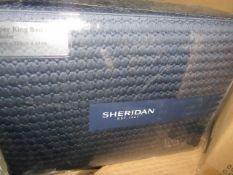 3X Sheridan - Luxury Bed Skirt - SuperKing Size - Midnight - New & Boxed. RRP ?75 Each.