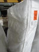 Staples pocket 3000 firm pillow top mattress 150x200cm, unused but may have dirty marks from storage