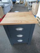 Cotswold Company Pensham Dove Grey 3 Drawer Bedside Table RRP Â£139.00 - This item looks to be in