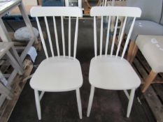 Cotswold Company Elkstone Pale Grey Spindleback Chair Set of Two RRP Â£240.00 - The items in this