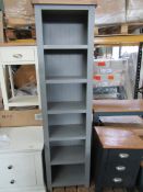 Cotswold Company Sussex Storm Grey Tall and Slim Bookcase RRP Â£245.00 - This item looks to be in
