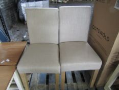 Cotswold Company Aster Stone Linen Straight Back Chair RRP Â£120.00 - This item looks to be in