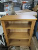 Cotswold Company Oakland Rustic Oak New Small Bookcase 3 Shelves RRP Â£250.00 (PLT COT-APM-A-3133) -