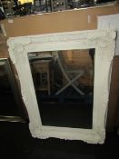 Moot Group Gallery Direct Carved Louis Mirror Cream RRP £205.00 - This item looks to be in good