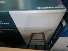 GoodHome - Pitaya White Fixed Leg Barstool - Unchecked & Boxed.