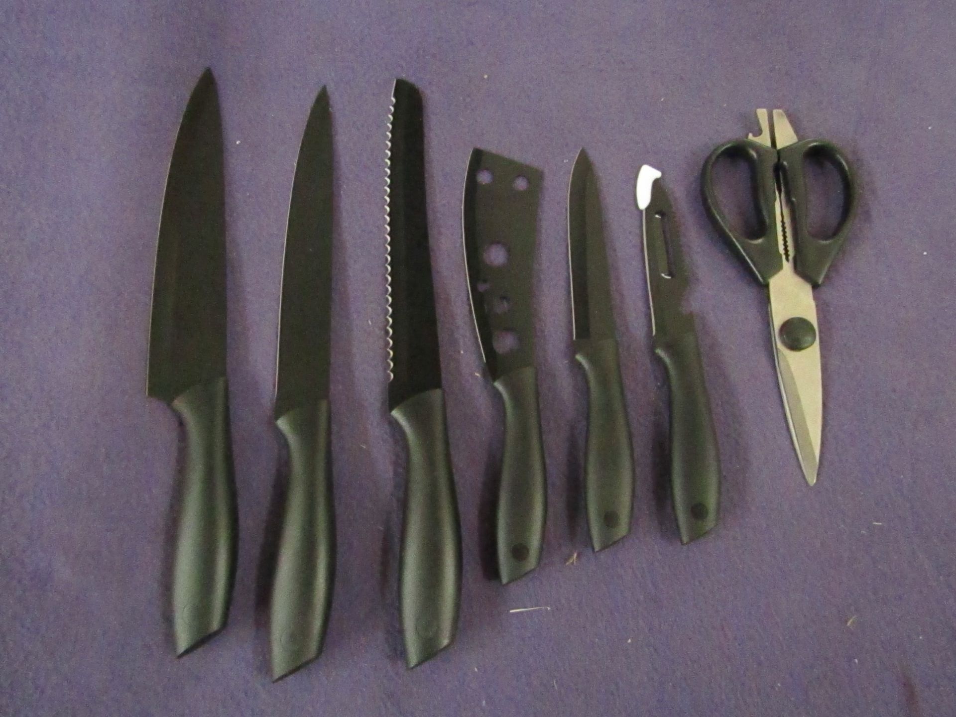 Unbranded - 7-Piece Kitchen Knife Set - New & Boxed.