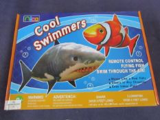 4x Nico - Cool Swimmers Remote Control Flying Fish ( Clown Fish ) - Over 4 Ft Long ! - Unused &