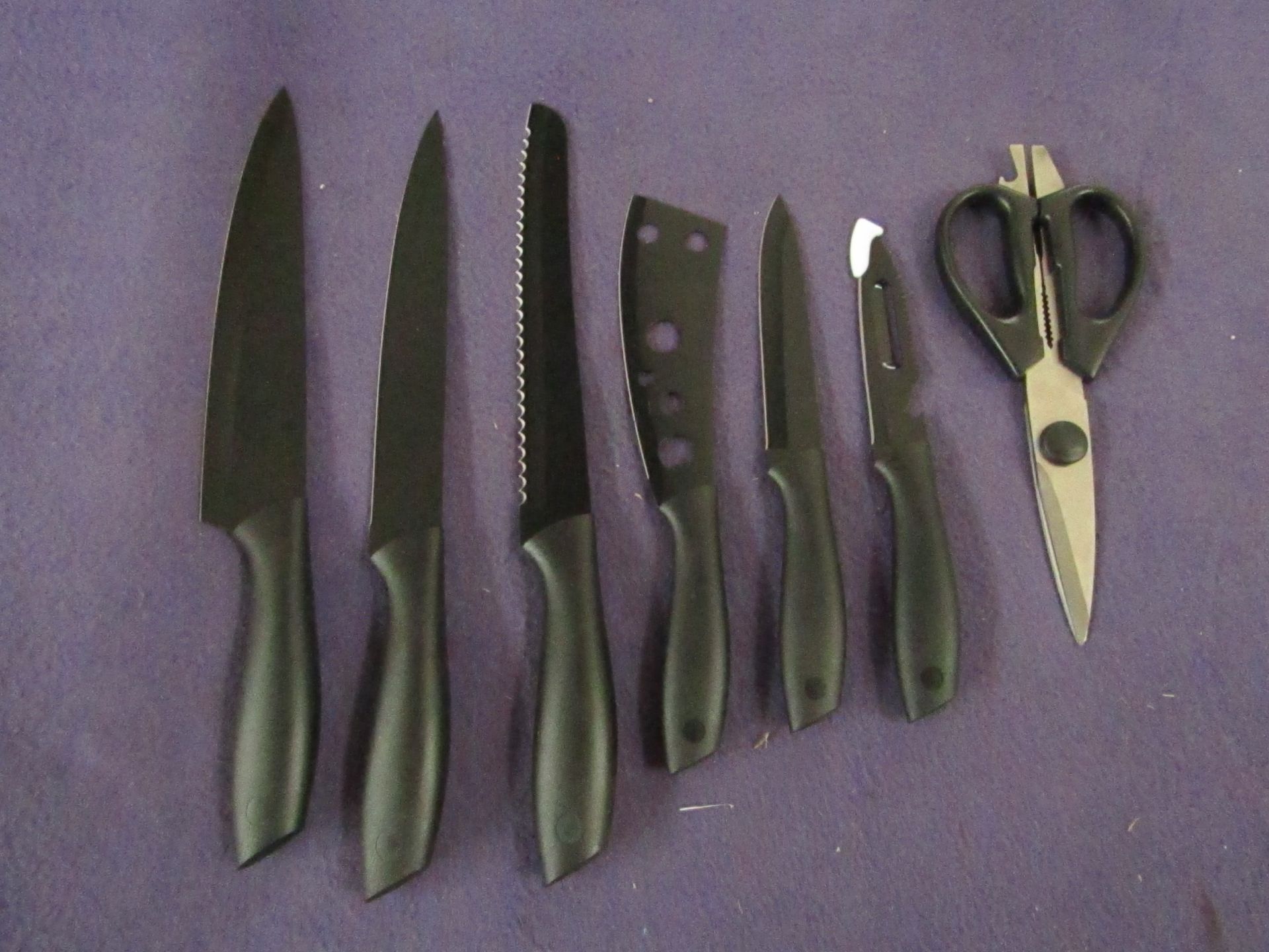 Unbranded - 7-Piece Kitchen Knife Set - New & Boxed.