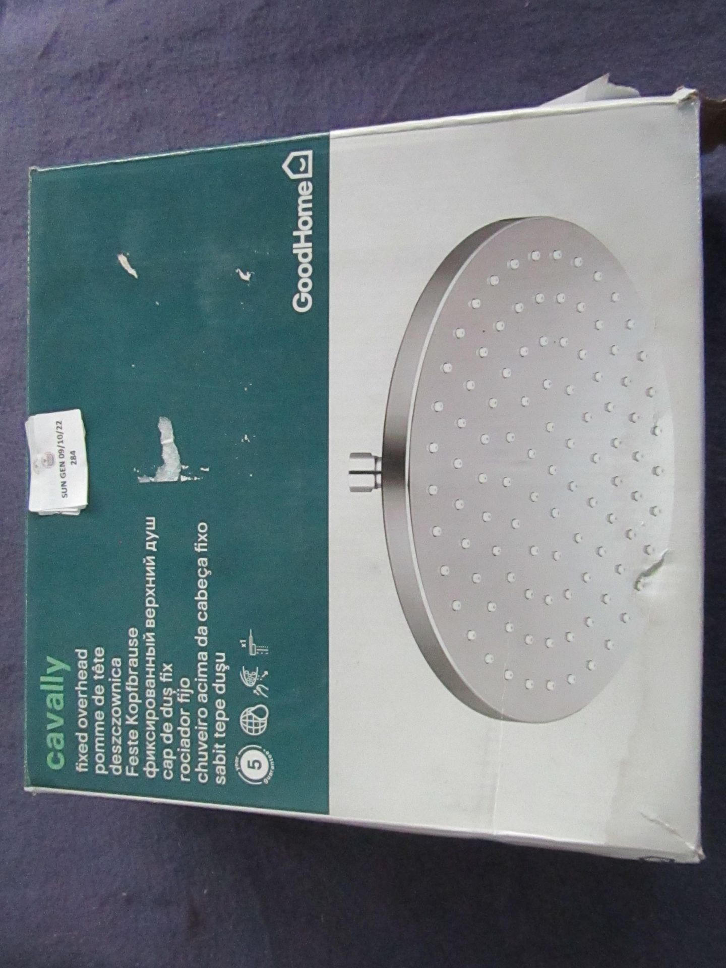 GoodHome - Cavally Shower Head - Unchecked & Boxed.
