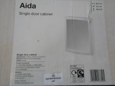 2x Kingfisher - Aida Single Door Cabinet ( 46.3 x 36.4 x 15.2 cm ) - Unchecked & Boxed.