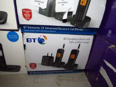 Bt Elements 1K advanced call blocker set of 2 phones with a 1Km range, uncehcked and boxed