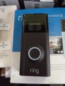 Ring Door Bell 2, comes with original box, we have scanned the Qr code on the back in the app and it