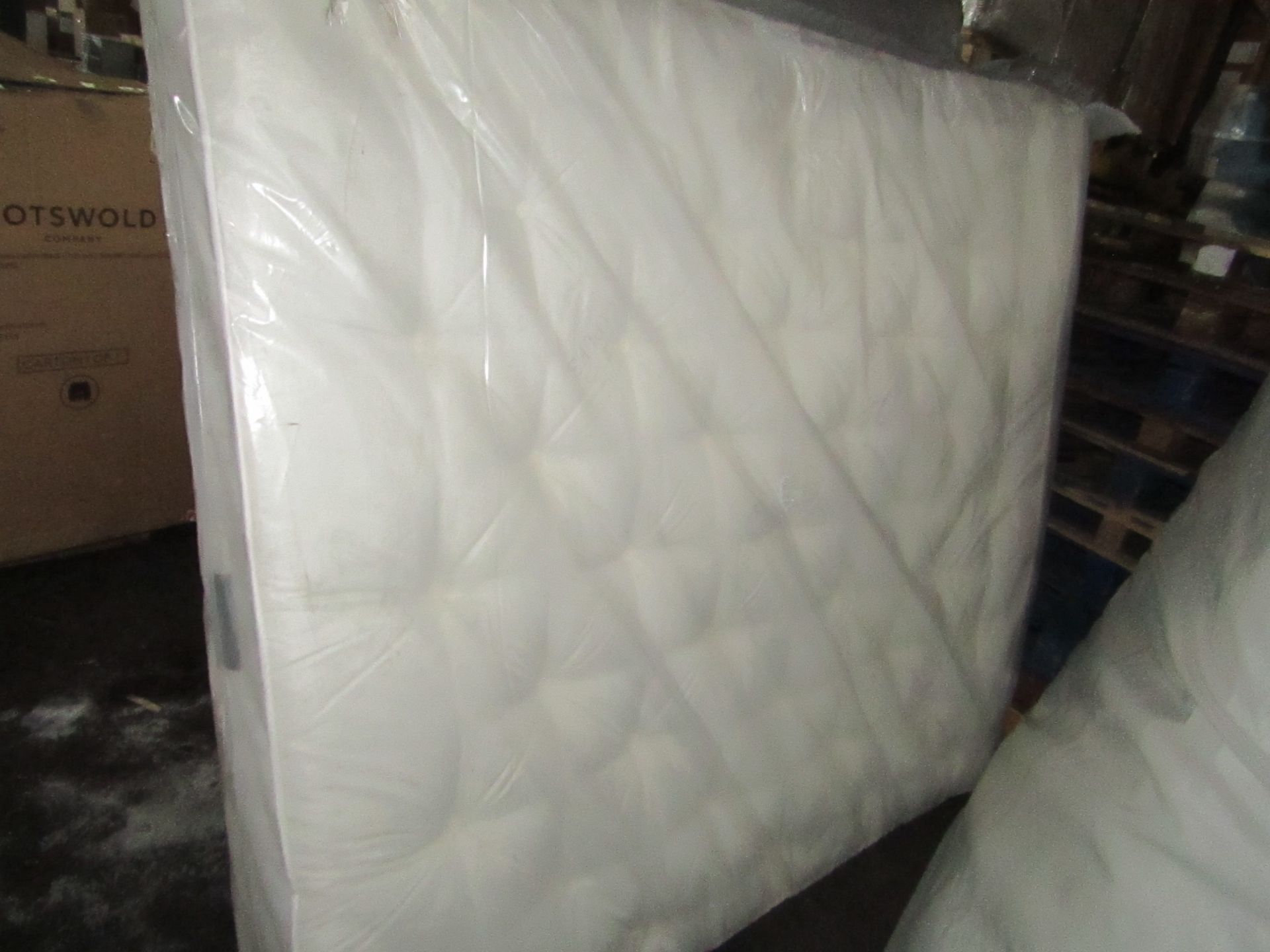 Staple bespoke Pure Serenity medium Pillow top mattress, 180cmx200cm, unused but may have dirty