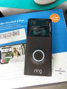 Ring Door Bell 3 Plus, comes with original box, we have scanned the Qr code on the back in the app