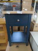 Cotswold Company Chester Midnight Blue 1 Drawer Bedside RRP Â£145.00 - This item looks to be in good