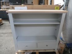 Cotswold Company Chester Dove Grey Low and Wide Bookcase RRP Â£499.00 - This item looks to be in