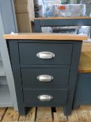 Cotswold Company Simply Cotswold Charcoal 3 Drawer Bedside Table RRP Â£159.00 - This item looks to