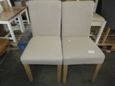 Cotswold Company Aster Stone Linen Straight Back Chair RRP Â£120.00 - This item looks to be in
